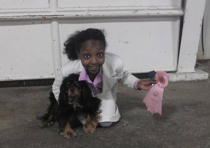 Derartu and Alex achieve their Rally Novice title at Mt Baker Kennel Club obedience trial on May 18, 2013.