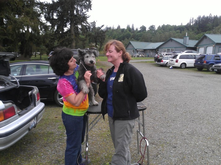 Despite his lack of facial hair Rebecca still looks pleased with Ewok :-)